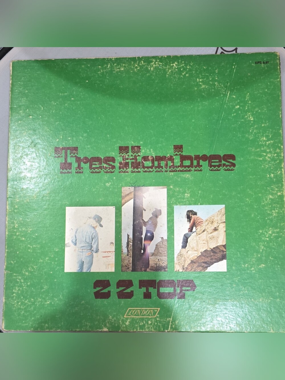 ZZ Top Tres Hombres 12" Black Vinyl LP London 1973 XPS 631 Stereo Rock